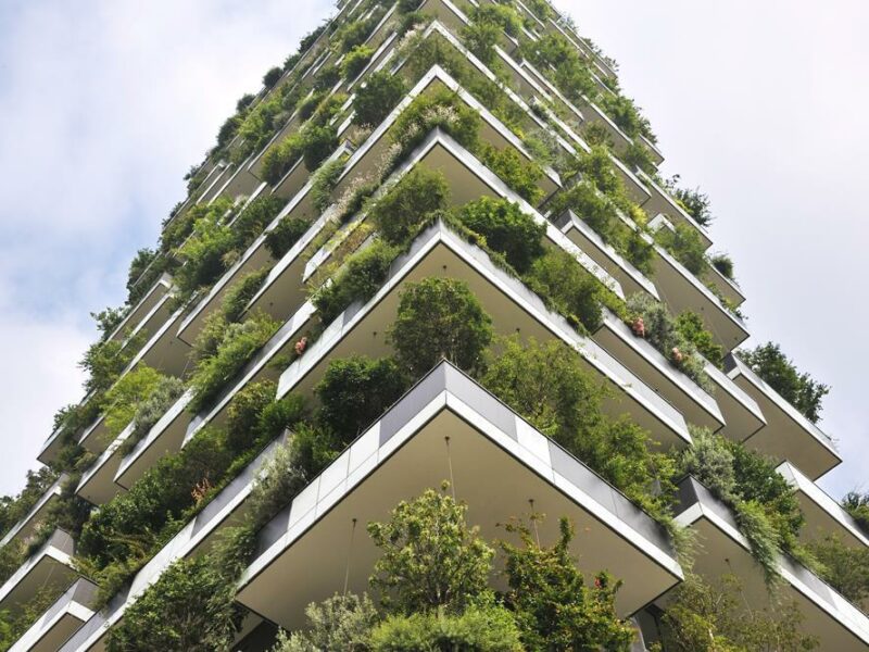 Bosco Verticale Milan Italy Porcelain tiles sustainable design