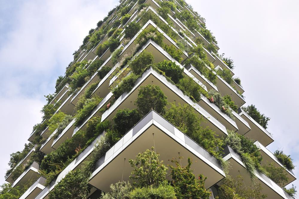 Bosco Verticale Milan Italy Porcelain tiles sustainable design