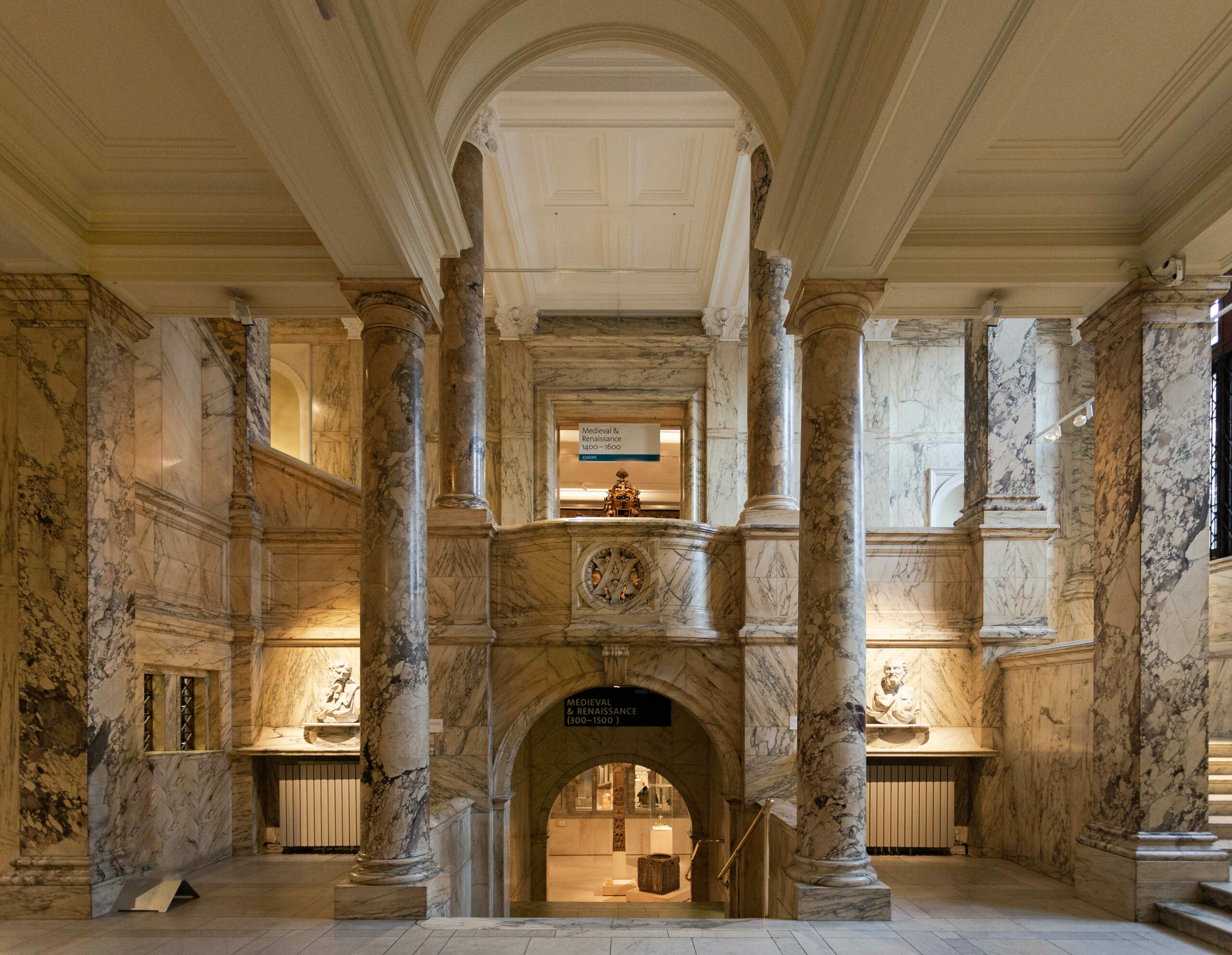 Marble hall in Victoria & Albert Museum London